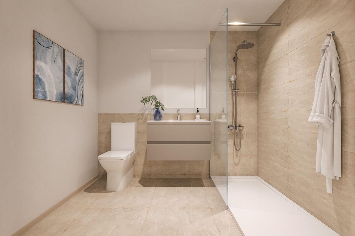 Nieuwbouwwoningen te koop in Estepona Golf met uitzicht op zee en de golfbaan