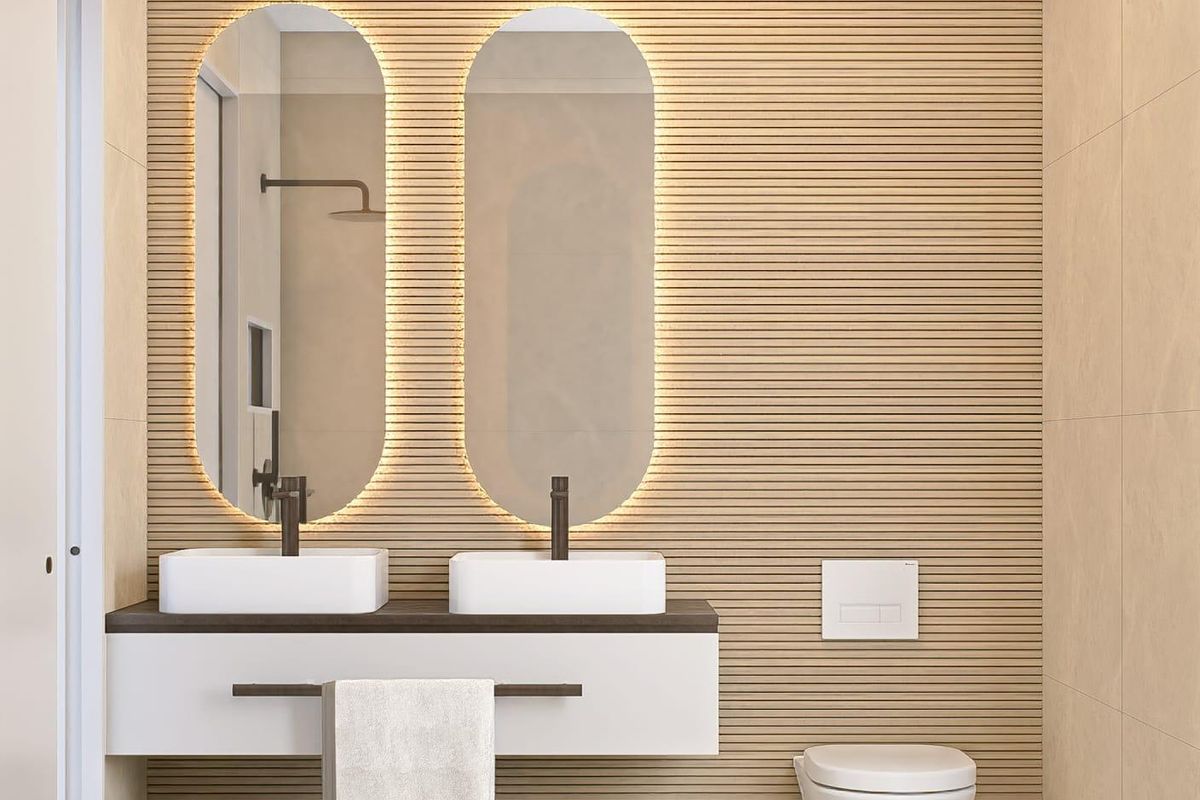 Terras aan de voorzijde van de villa