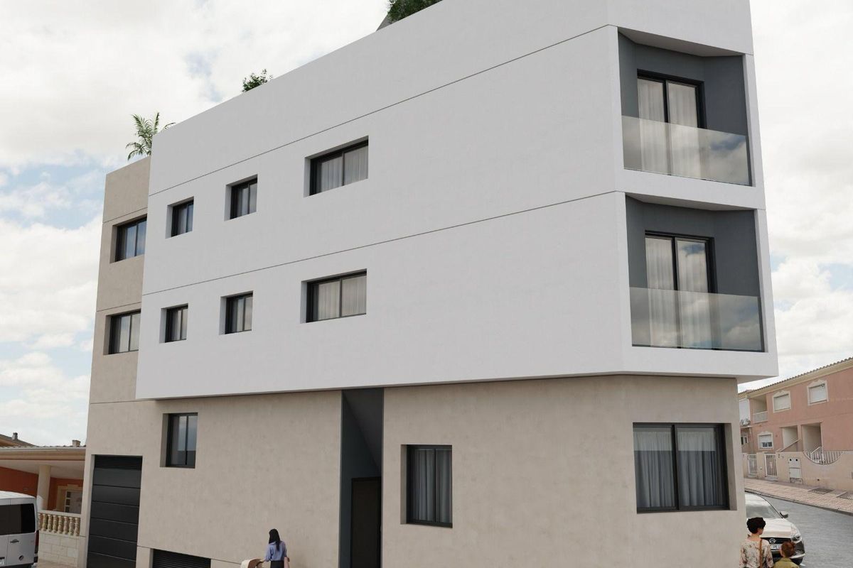 Apartment building with lift access