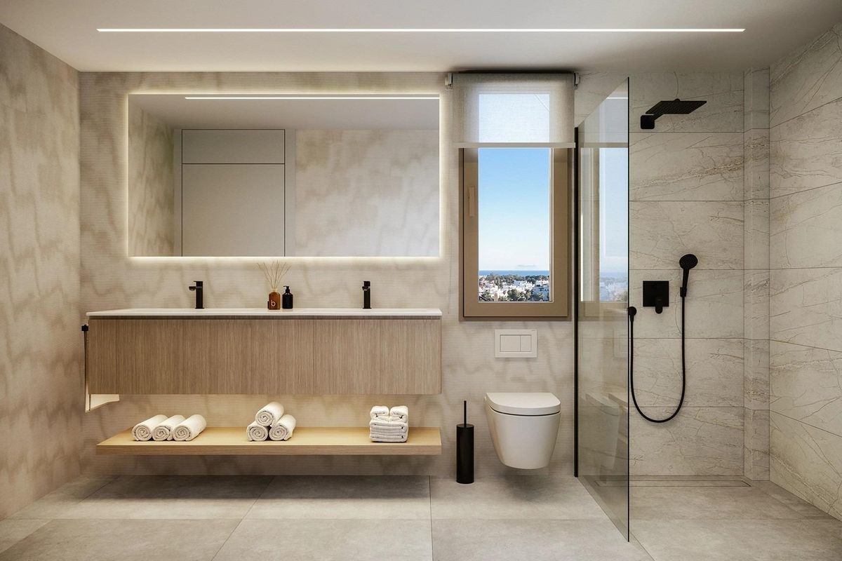 Ingang van penthouse gebouw Estepona