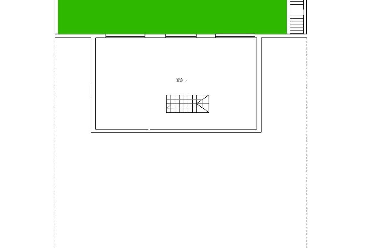 Kelder indelingsoptie voor een 3-slaapkamer villa in Finestrat, Costa Blanca, met veelzijdige ruimte mogelijkheden.