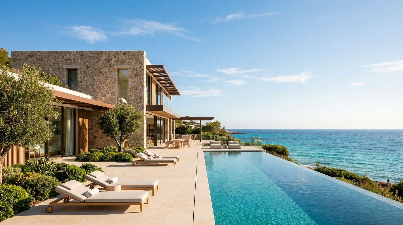 Moderne luxe villa in Spanje met infinity pool en zeezicht