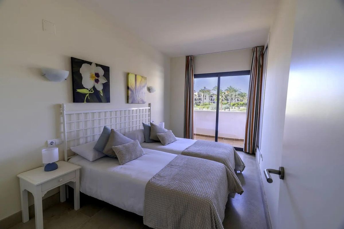 Vera apartment bedroom with natural light