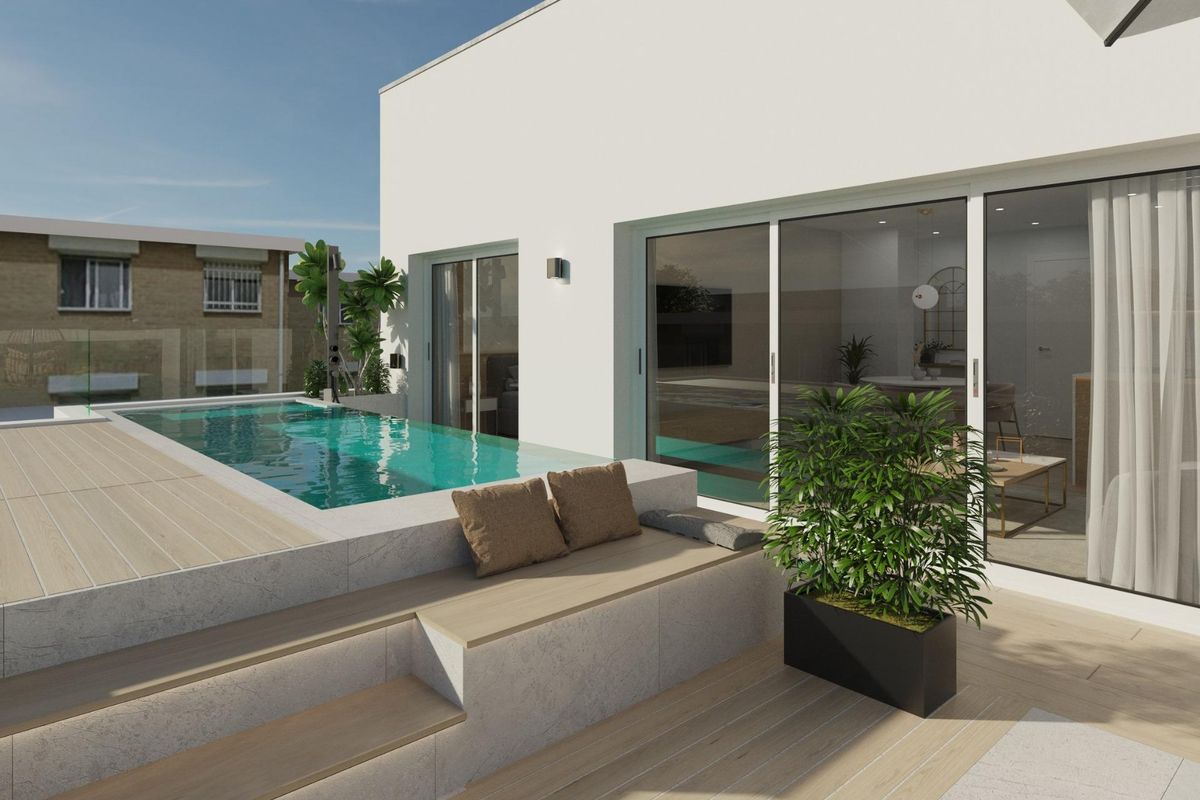 Nieuwbouwwoningen vlakbij het strand in het centrum van Guardamar del Segura
