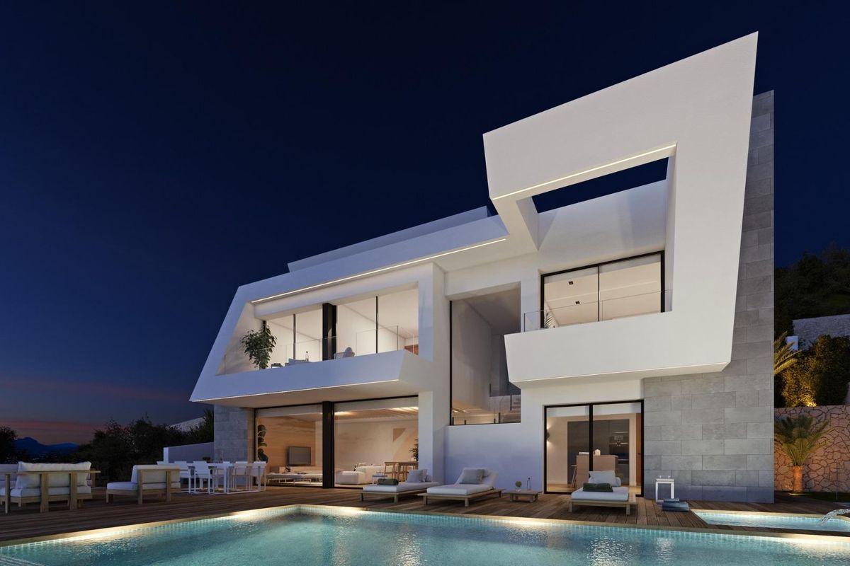 Moderne Küche der Villa in Cumbre del Sol