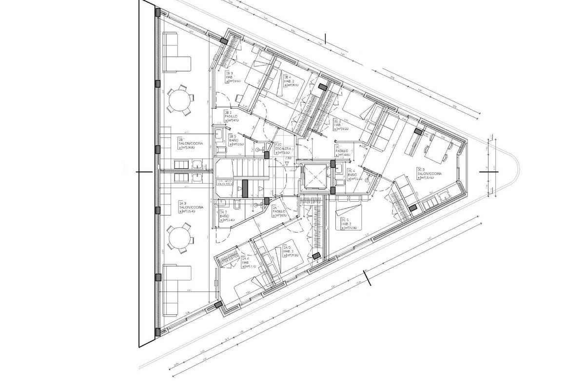 Street view of the apartment building