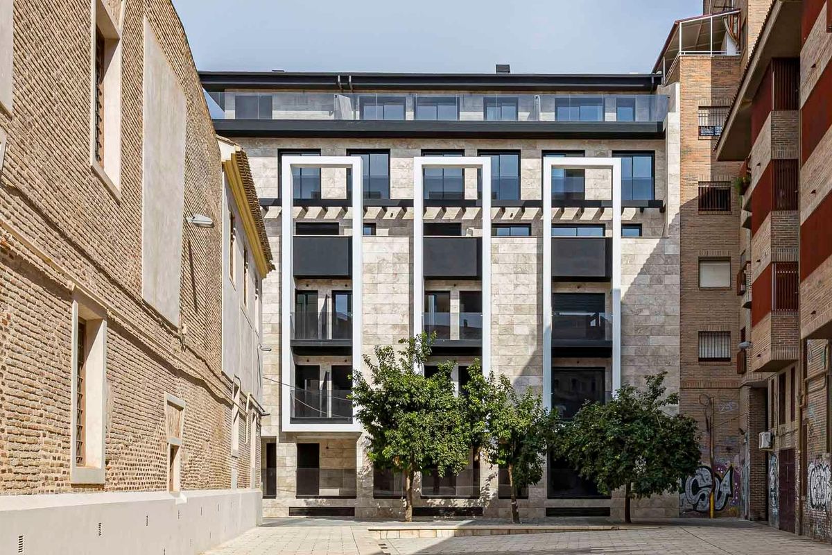 Ruime slaapkamer in penthouse Murcia