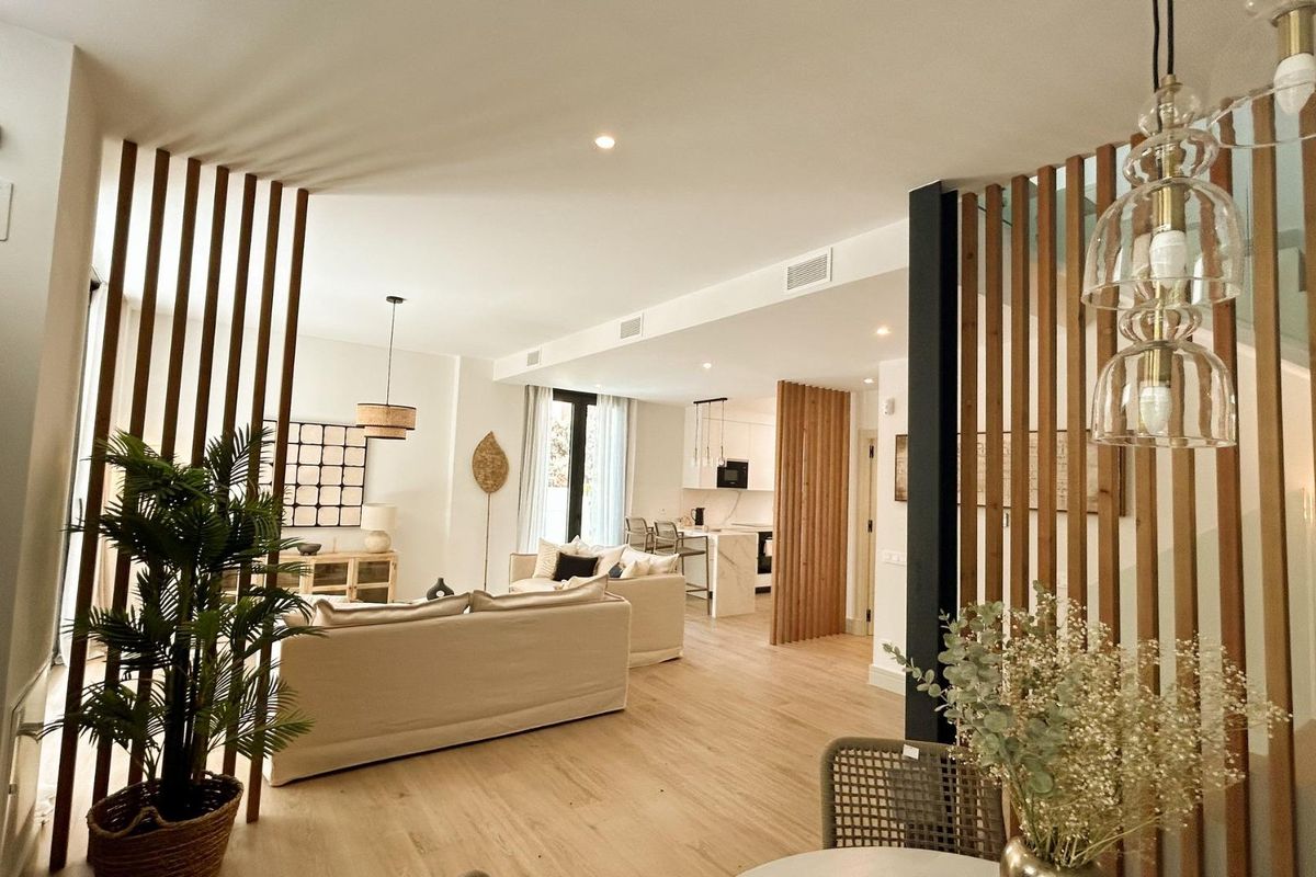 Terrassenblick im Stadthaus in Málaga