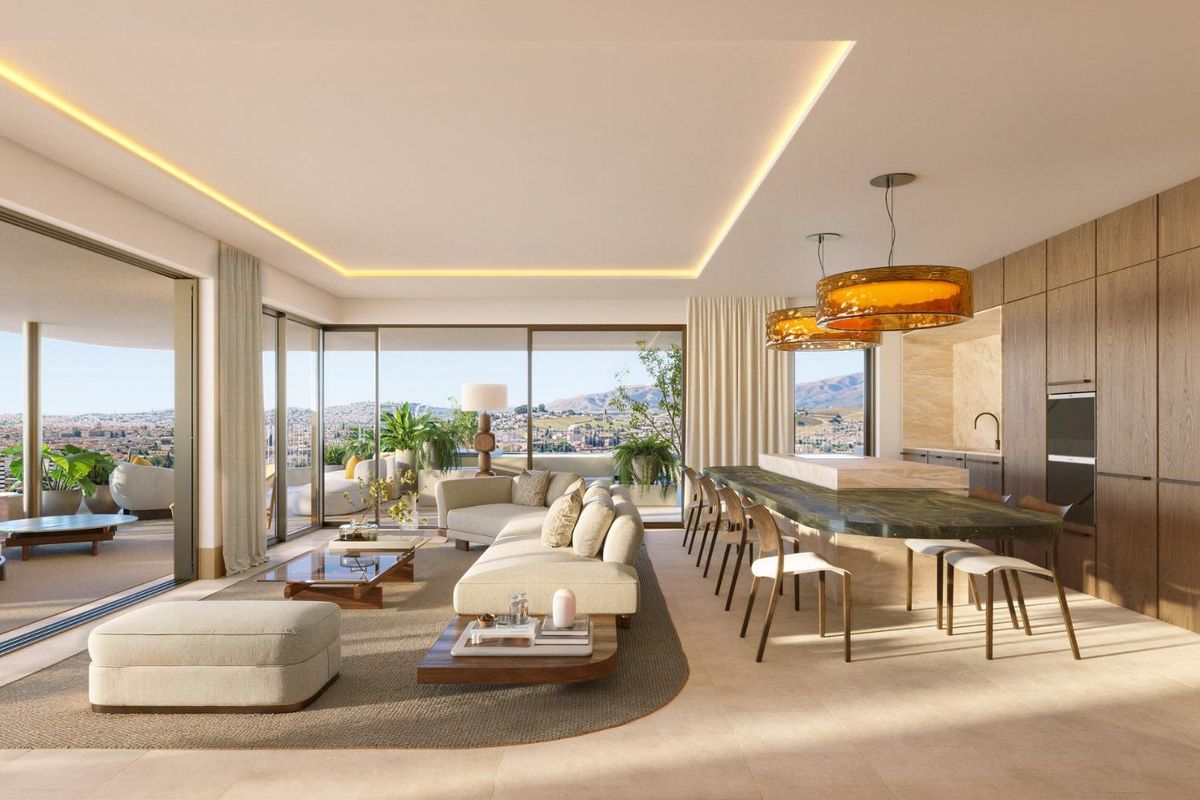 Bedroom with natural light in Fuengirola apartment