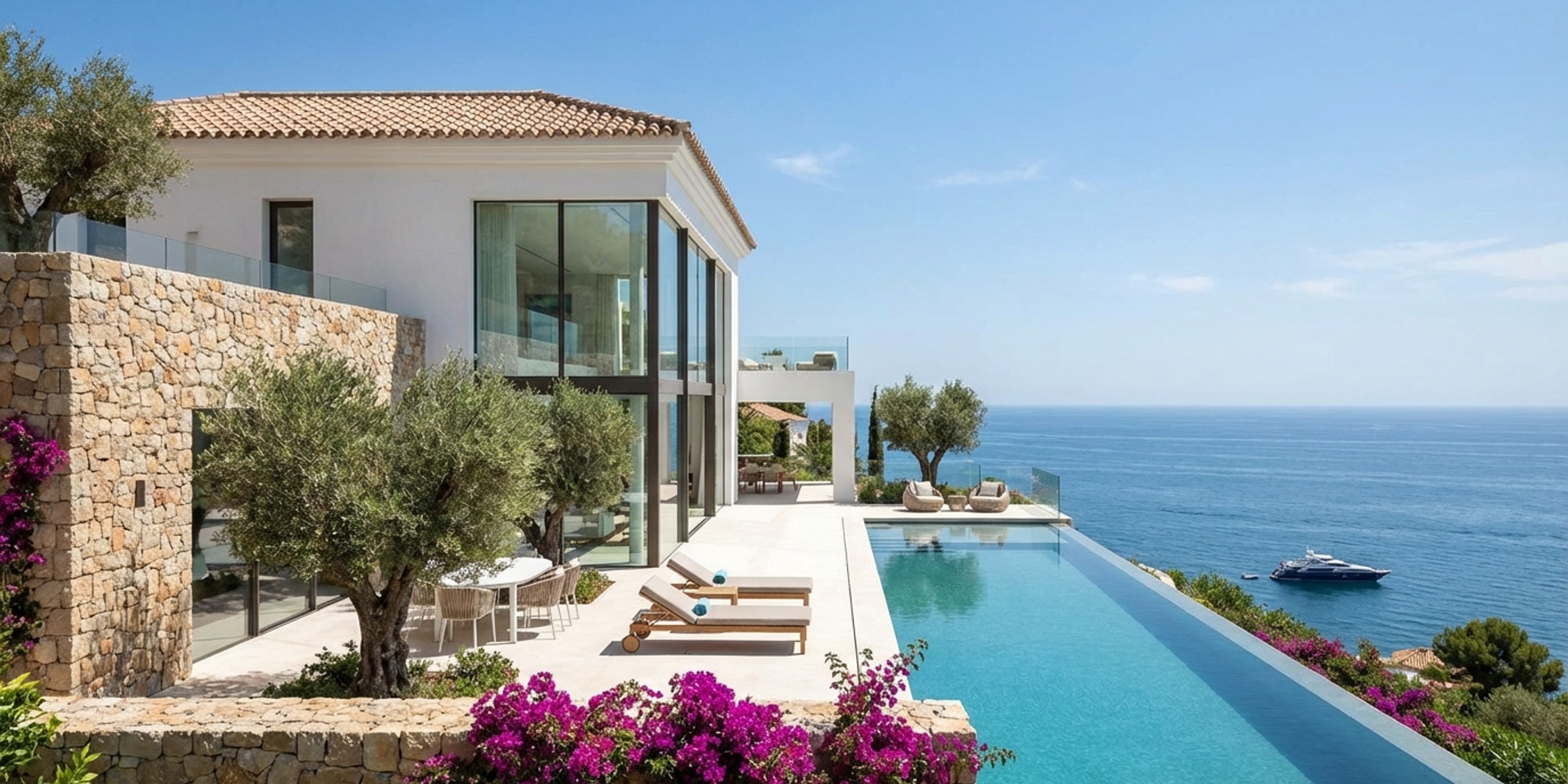 Moderne luxe villa aan de Costa del Sol met uitzicht op zee