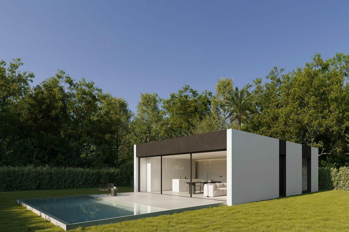 Modern villa exterior in Benidorm