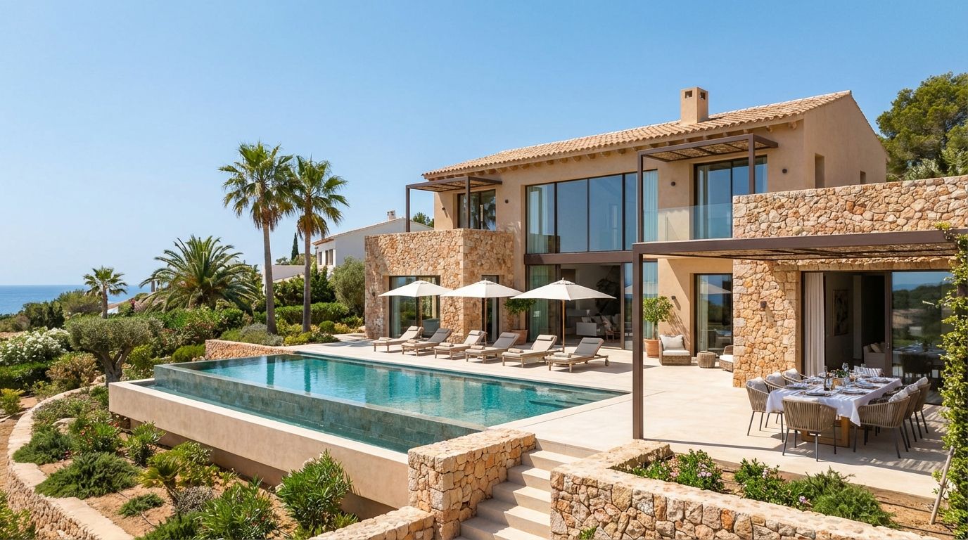 Modern villa in Spain with swimming pool ready for holiday rentals