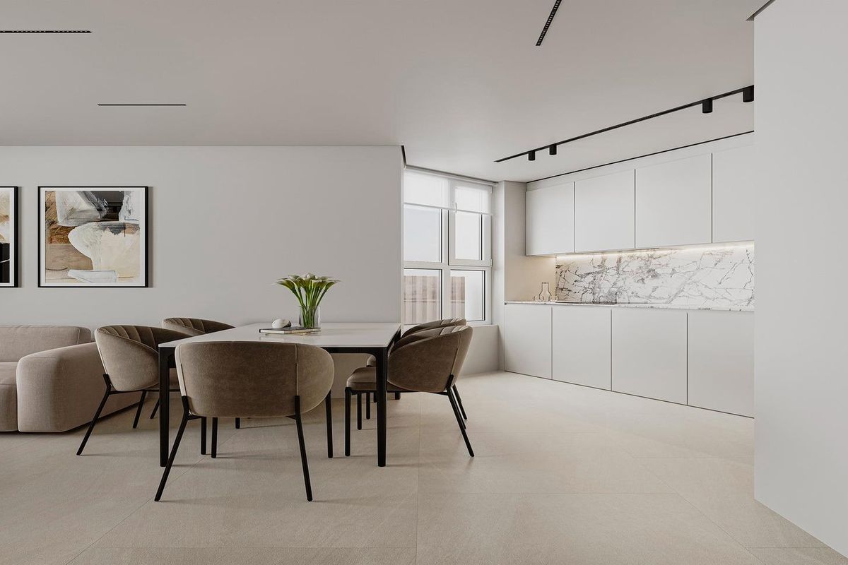 Ingang van penthouse complex Calpe