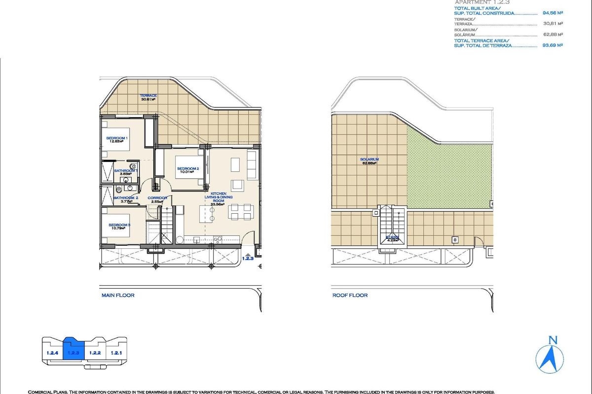 Zweites Schlafzimmer im Penthouse