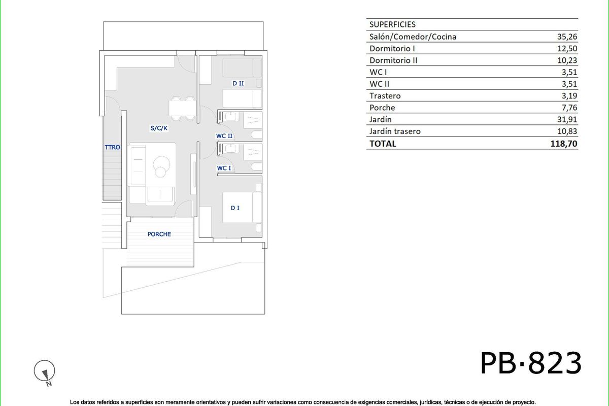 Bungalow in San Miguel nabij golfbanen