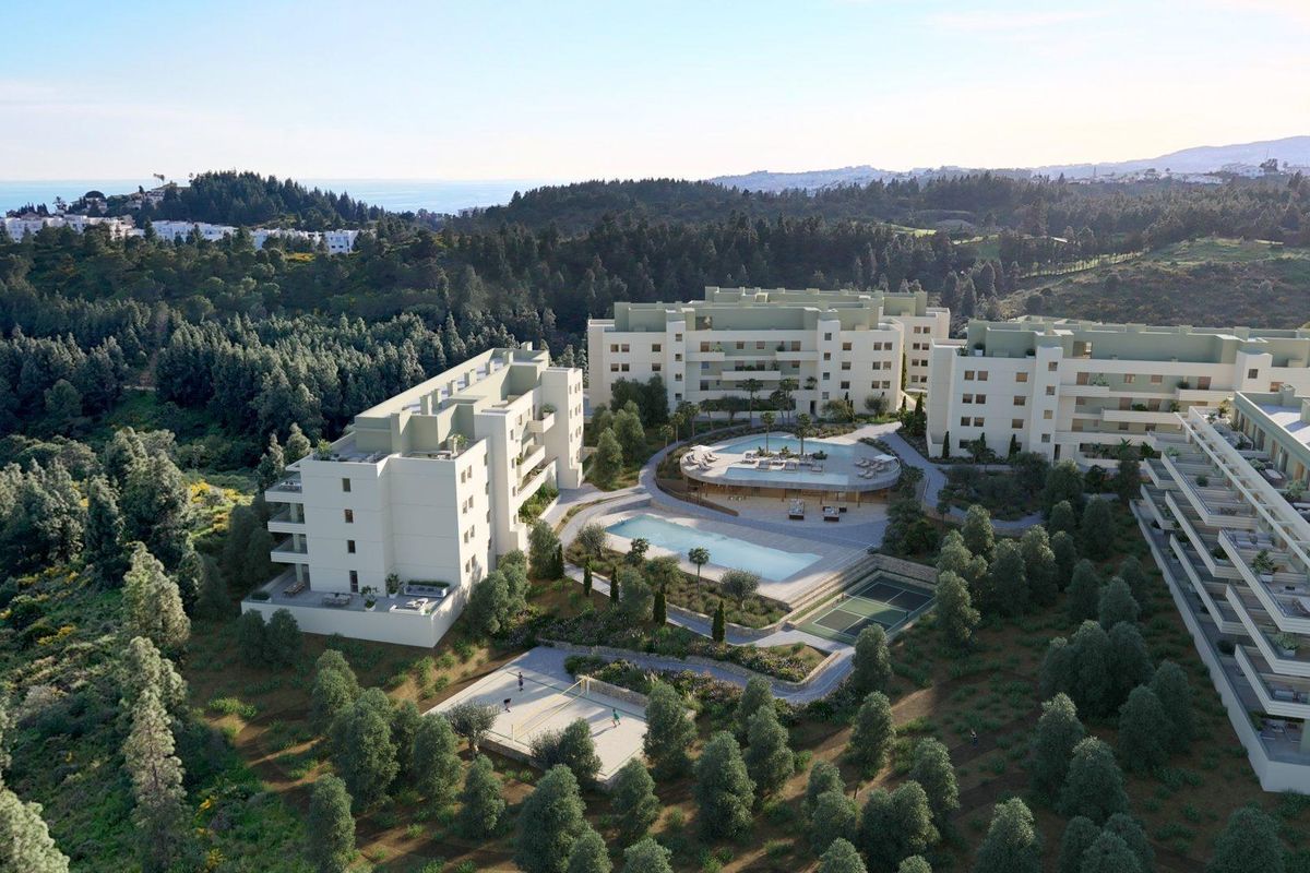 Woonkamer van penthouse in Mijas