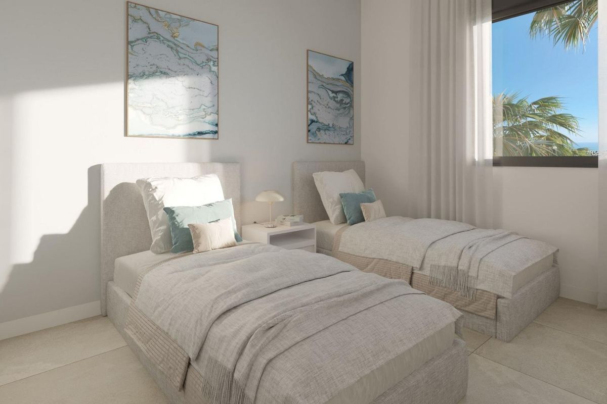 Schlafzimmer im Stadthaus in Manilva