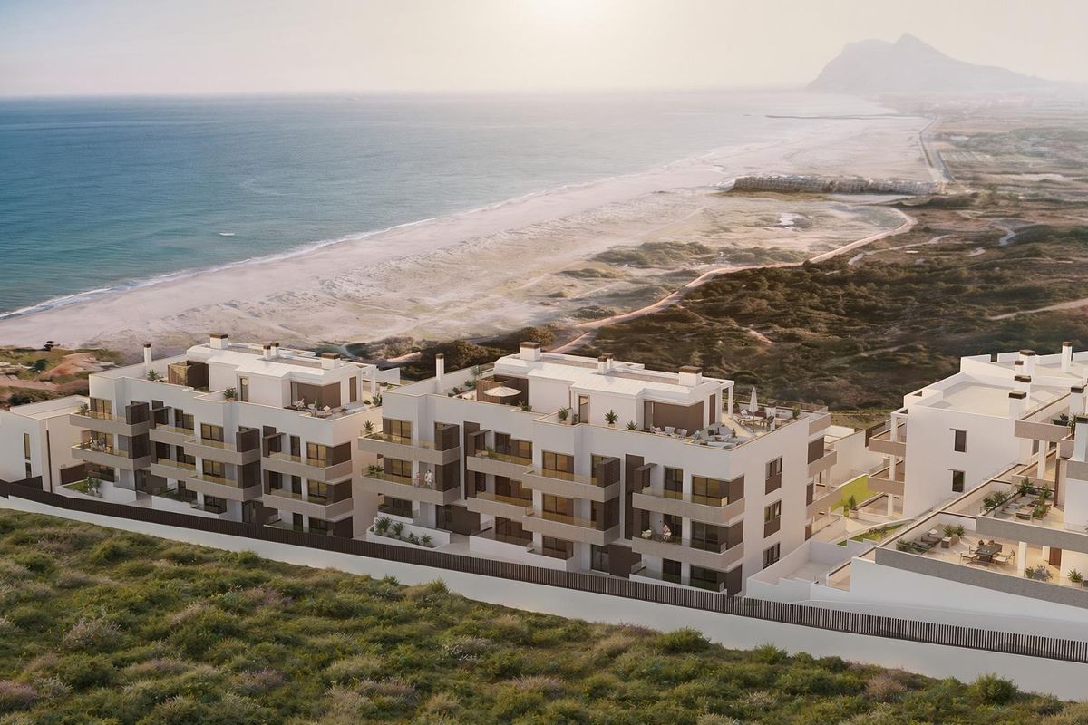 Modern apartment terrace with sea view