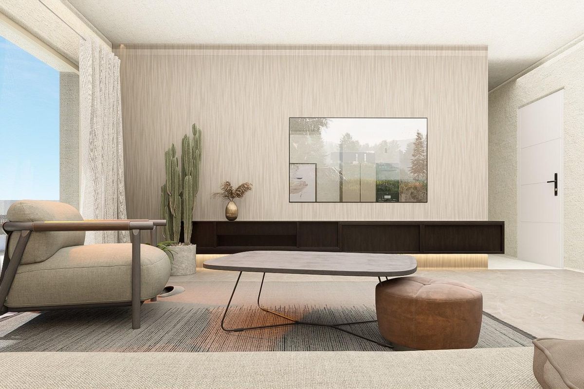 Plattegrond van het 3-slaapkamer appartement op de begane grond in Pilar de La Horadada, Costa Blanca Zuid.