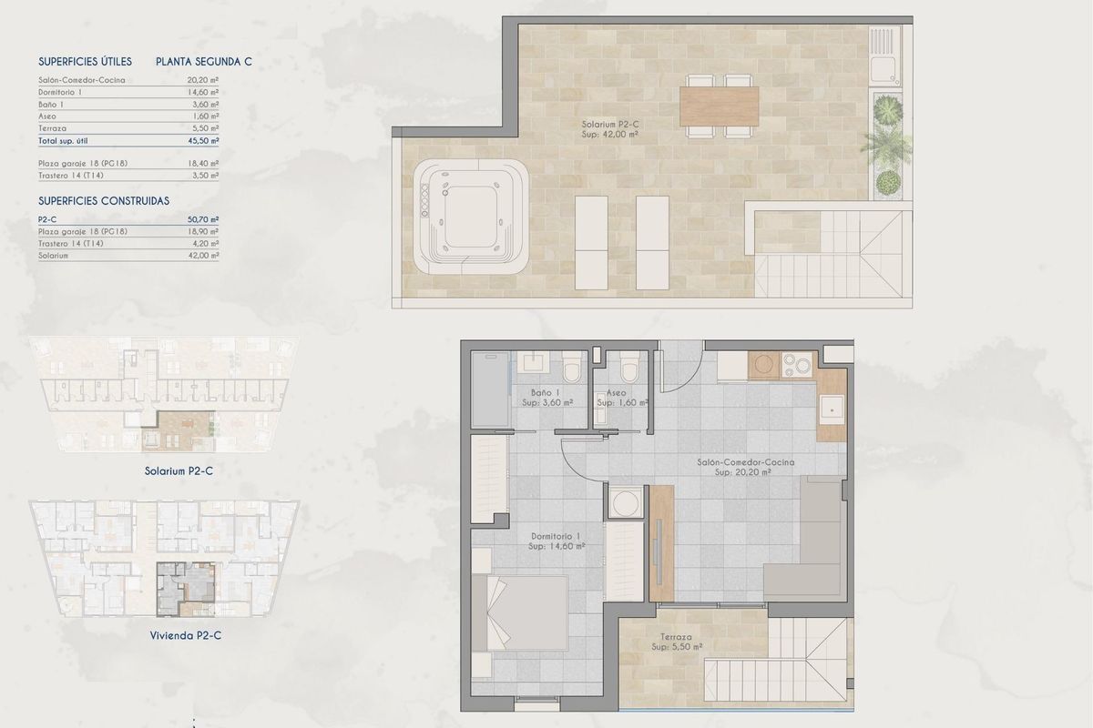 Parkeerplaats bij penthouse San Pedro