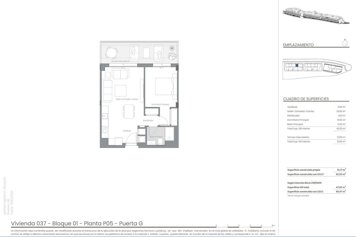 Aussicht vom Penthouse auf Golfplatz und Meer