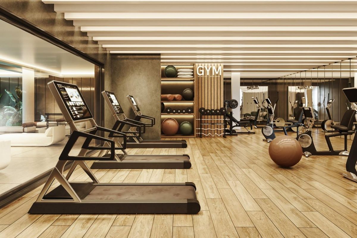Fitnessruimte in luxe appartementencomplex Marbella