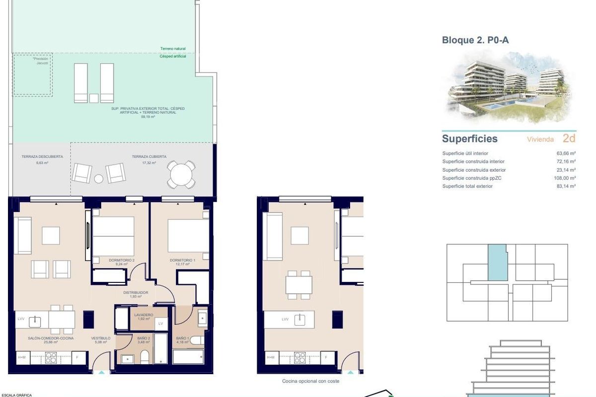 2-Bedroom Ground Floor Apartment in Villajoyosa