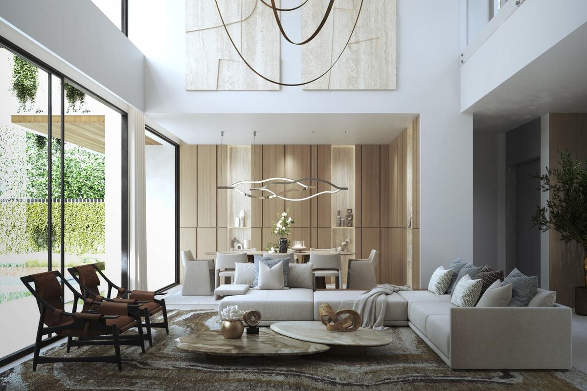 Ruime villa woonkamer met terras