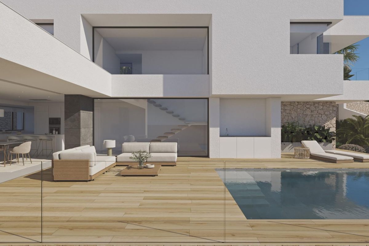 Modern kitchen in Benitachell villa