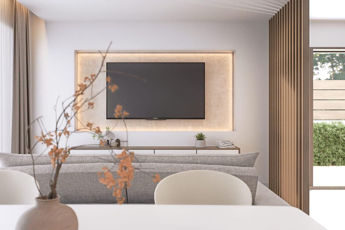 Badkamer met hoogwaardige afwerking en vloerverwarming