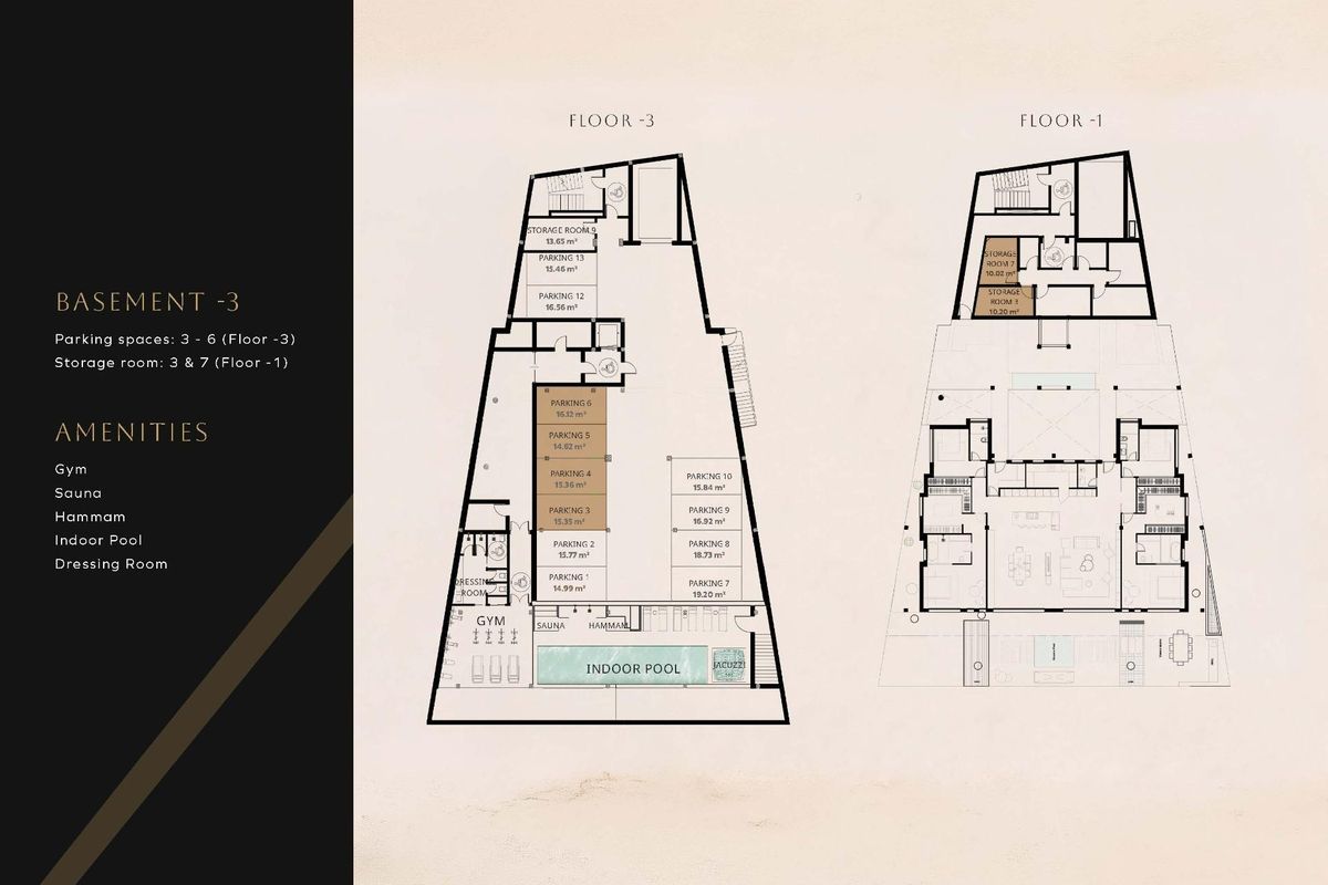 Exclusieve entree van het penthouse