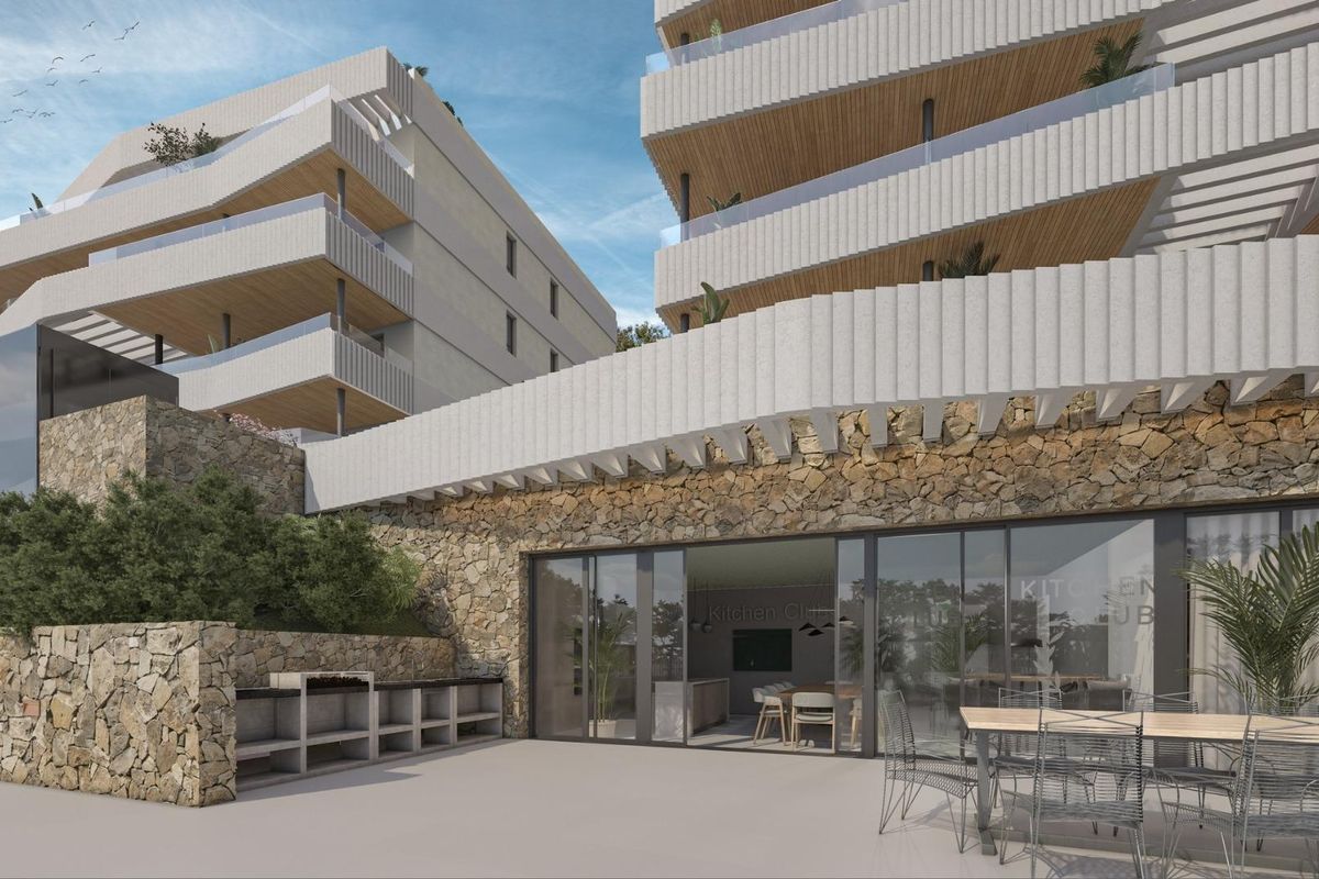 Communal gym in Mijas apartment complex