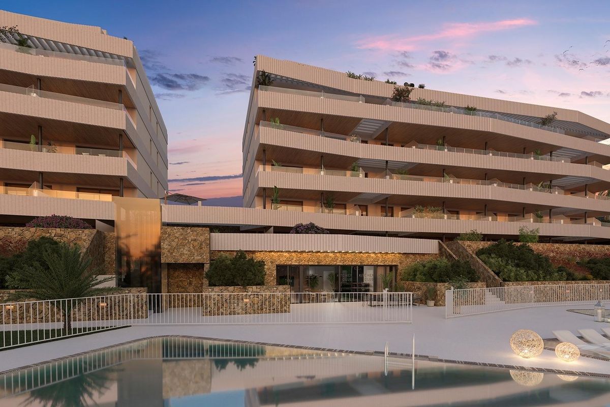 Garage and parking in Mijas apartment complex