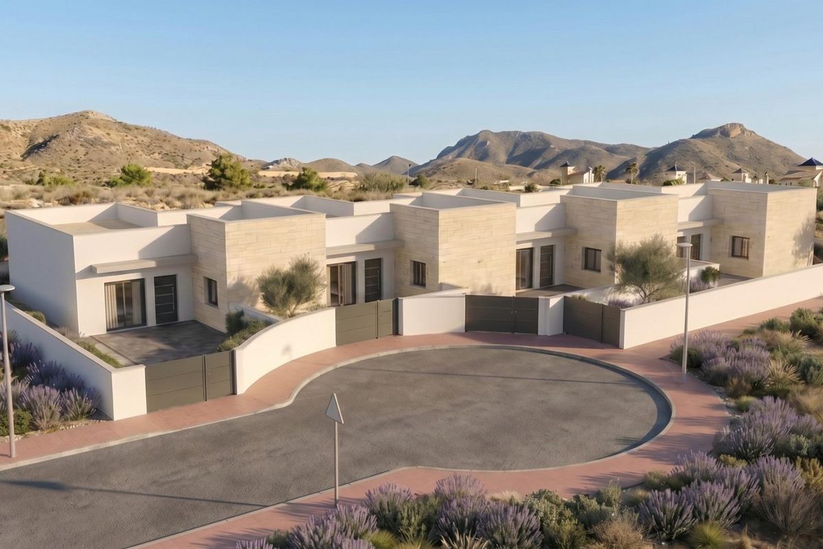 Modern villa exterior in Mazarrón Country Club