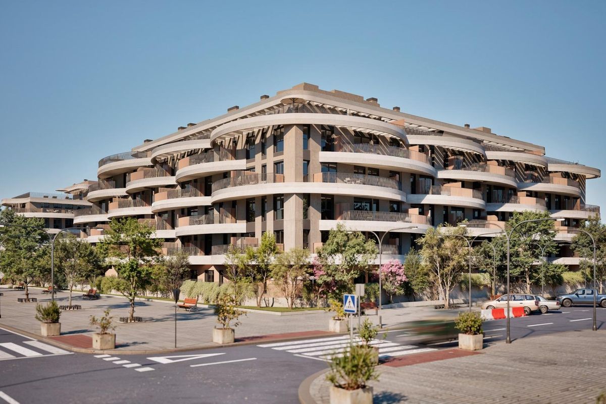 Modern apartment building in Malaga