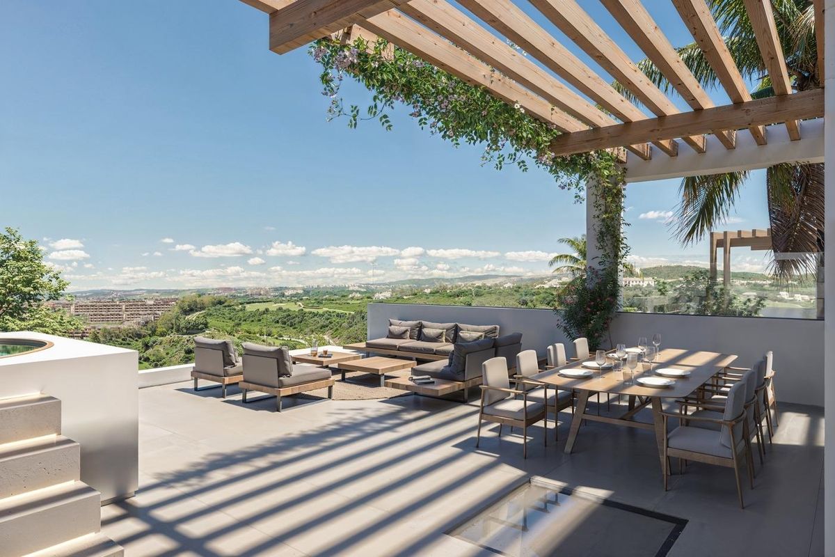 Moderne Küche in der Villa in Casares