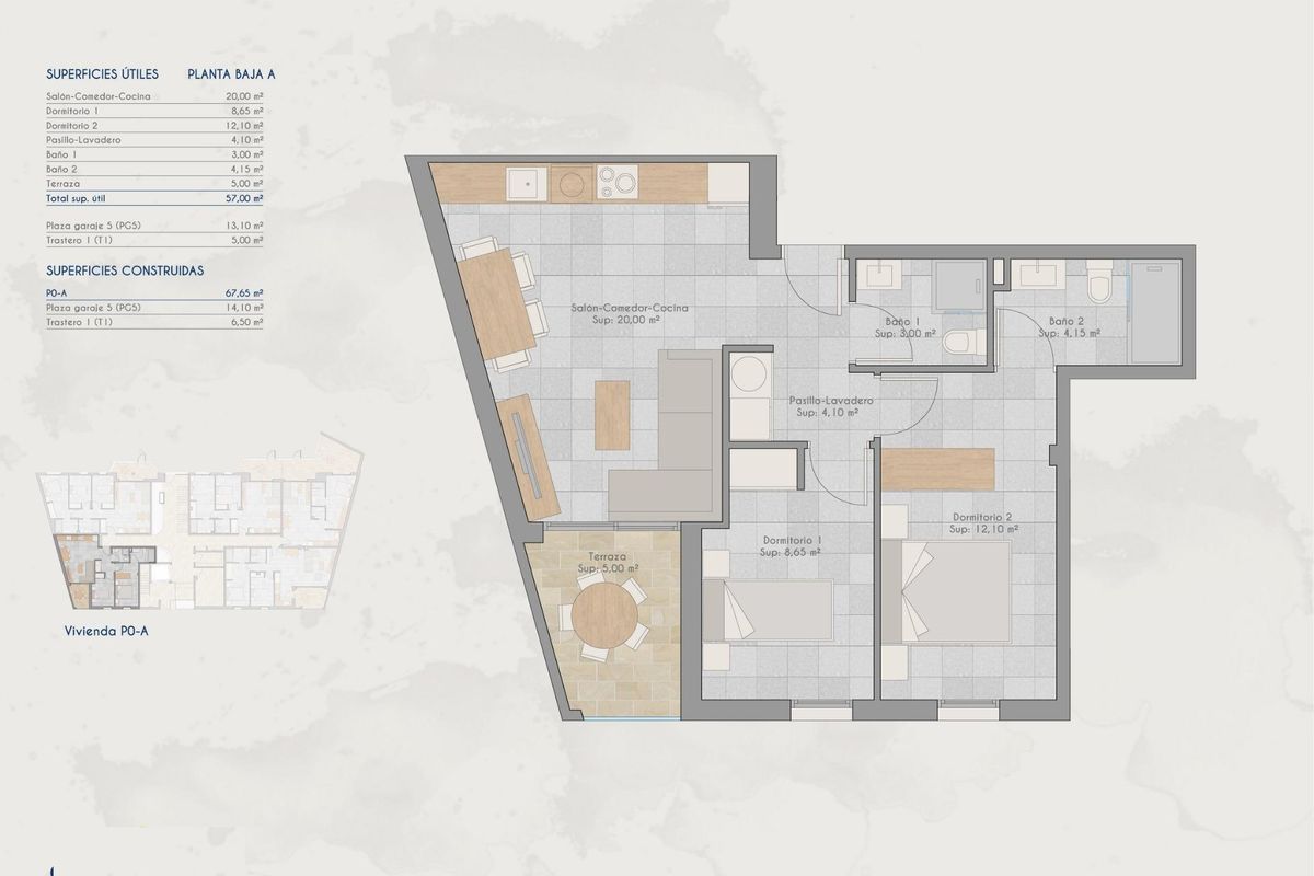 Ingang van appartementencomplex in San Pedro