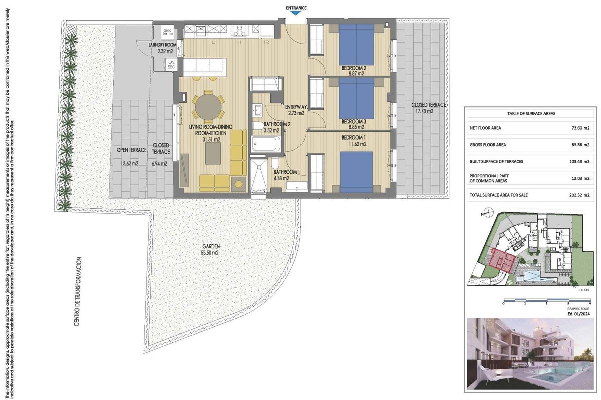 3-Bed Apartment Javea Terrace - Image 19