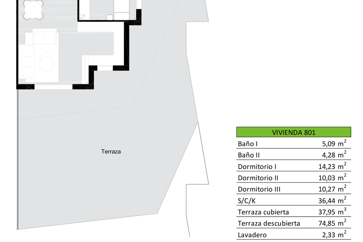 Nature Resort 801 – Nature Resort: appartement op de bovenste verdieping met 3 slaapkamers