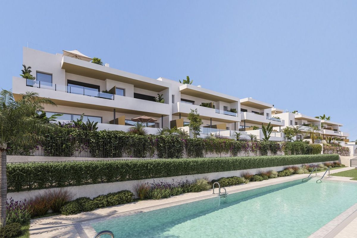 Living room with terrace access in Estepona