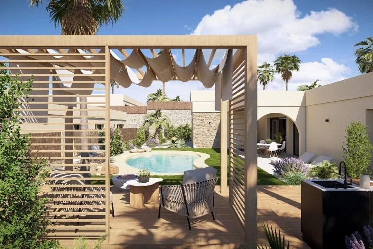 Private pool and terrace at the villa