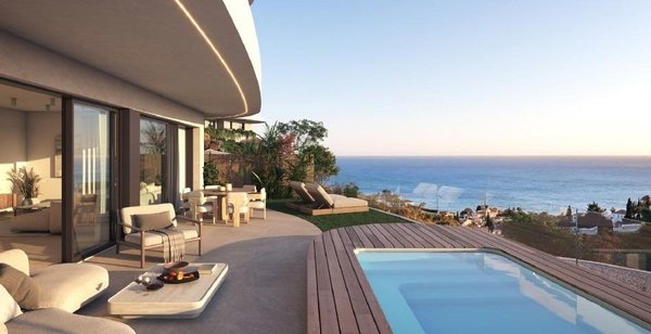 Stadthaus in Fuengirola mit Meerblick