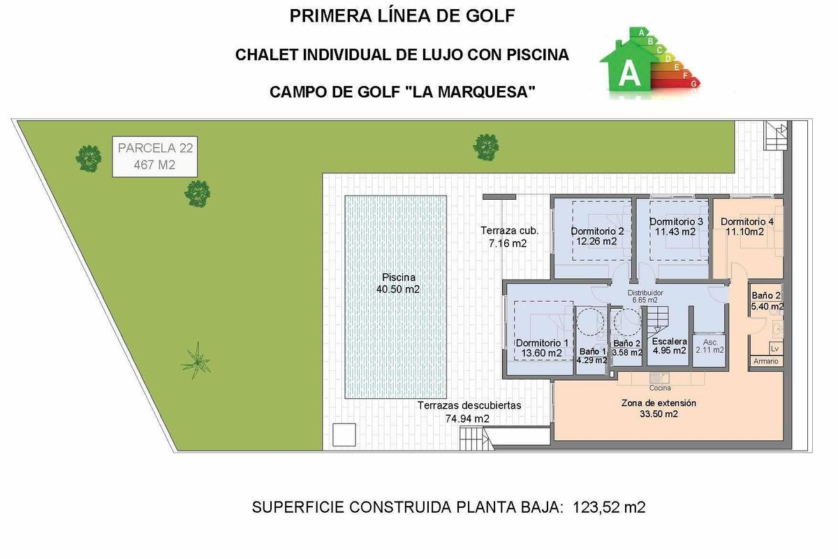 Ingang van de villa in Rojales