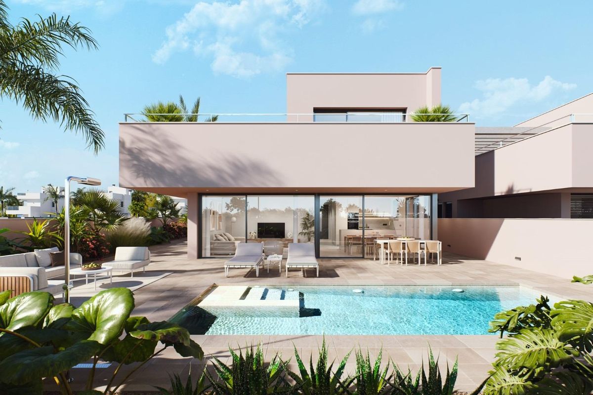 Moderne 3-slaapkamer villa met privézwembad en terras in Torre Pacheco, Costa Calida.