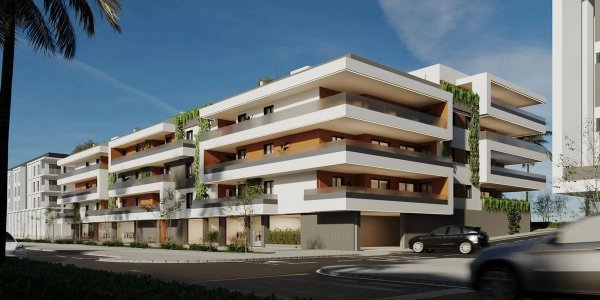 Moderne 3-slaapkamerappartement aan de buitenkant in San Pedro De Alcantara, met balkons en een eigentijds ontwerp.