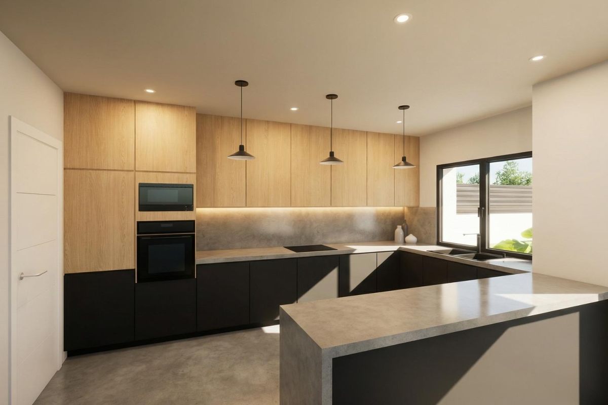 Custom-built villa exterior in Pinoso