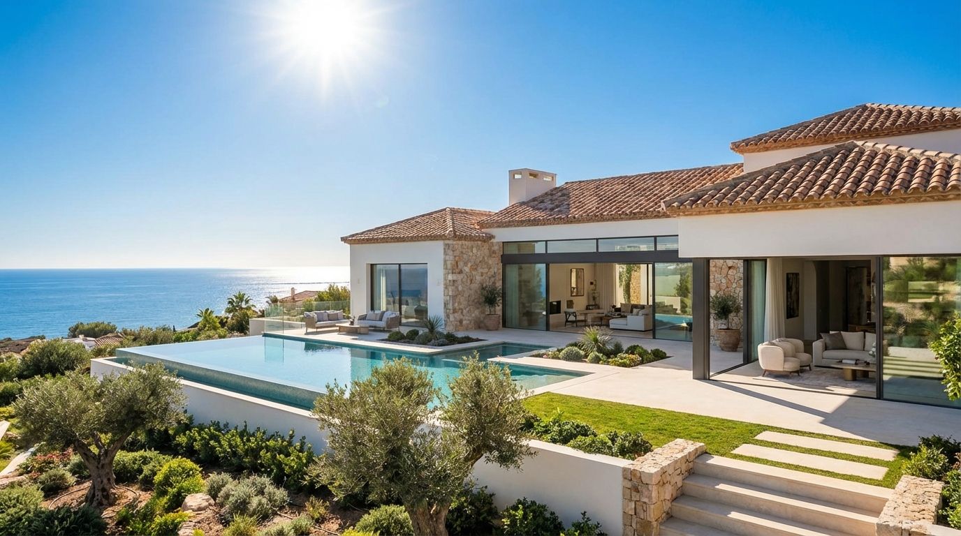 Luxe villa met uitzicht op de Middellandse Zee in de noordelijke Costa Blanca