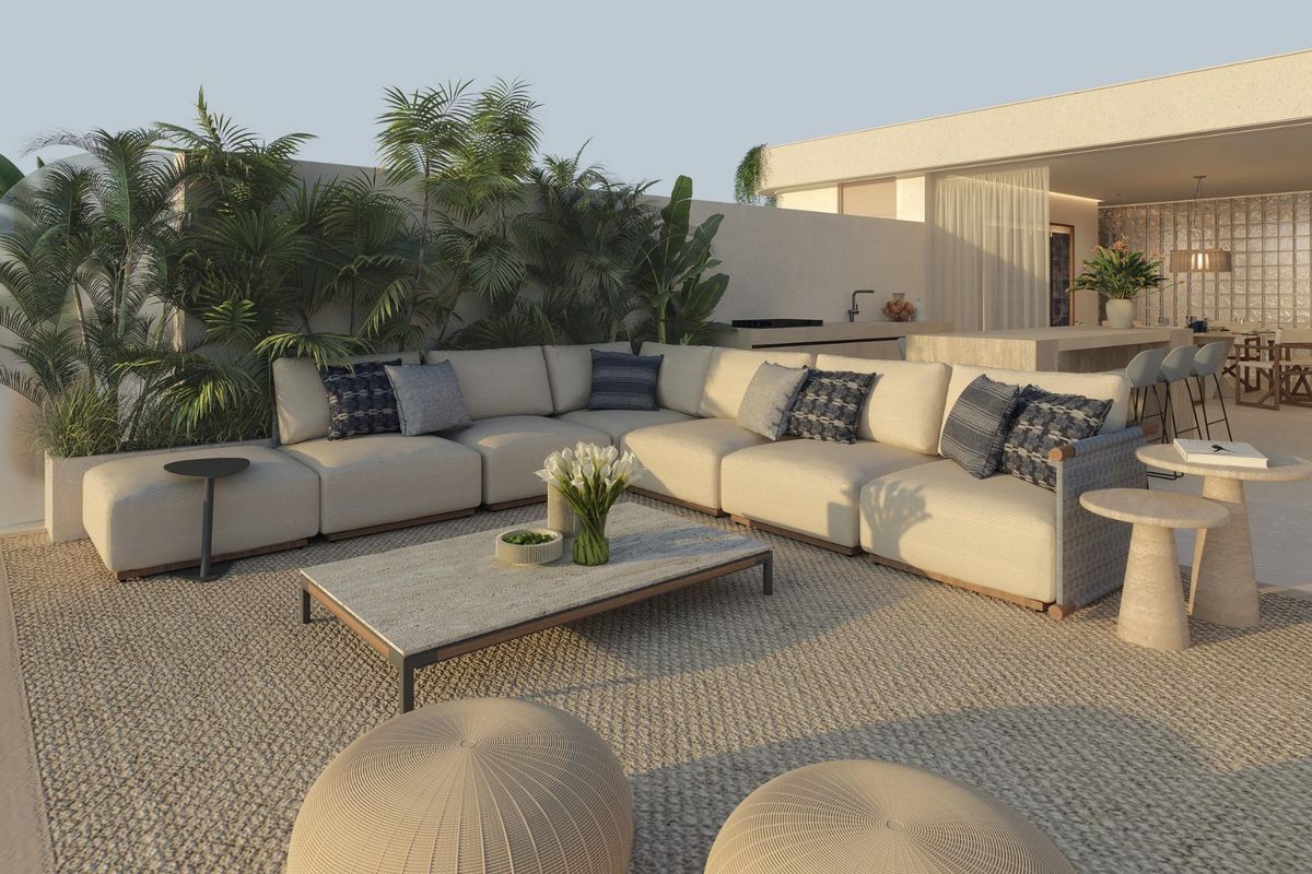 Außenansicht des Apartmentgebäudes in Estepona