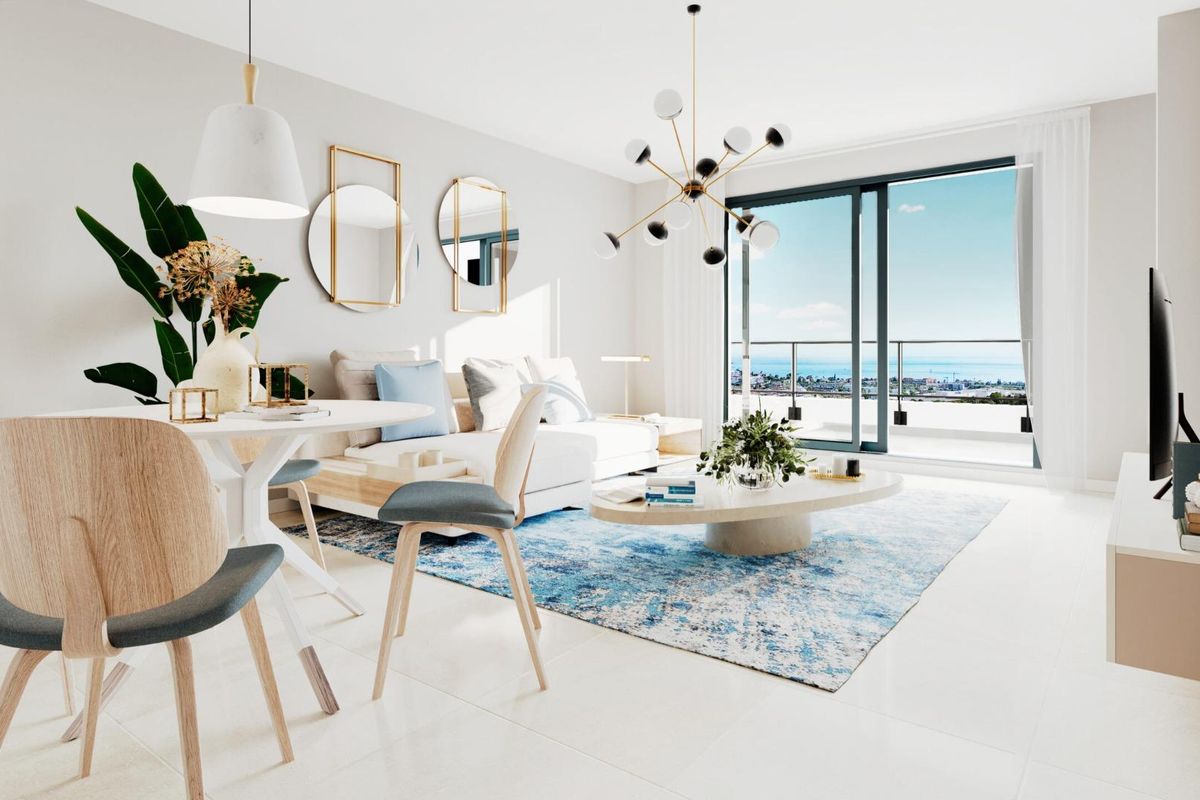 Spacious terrace with sea view