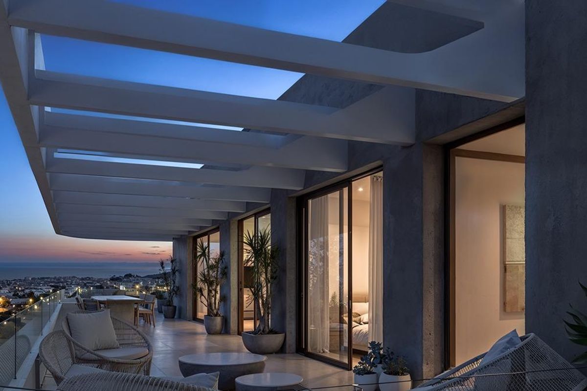 3 hálószobás penthouse Estepona terasz - Kép 20